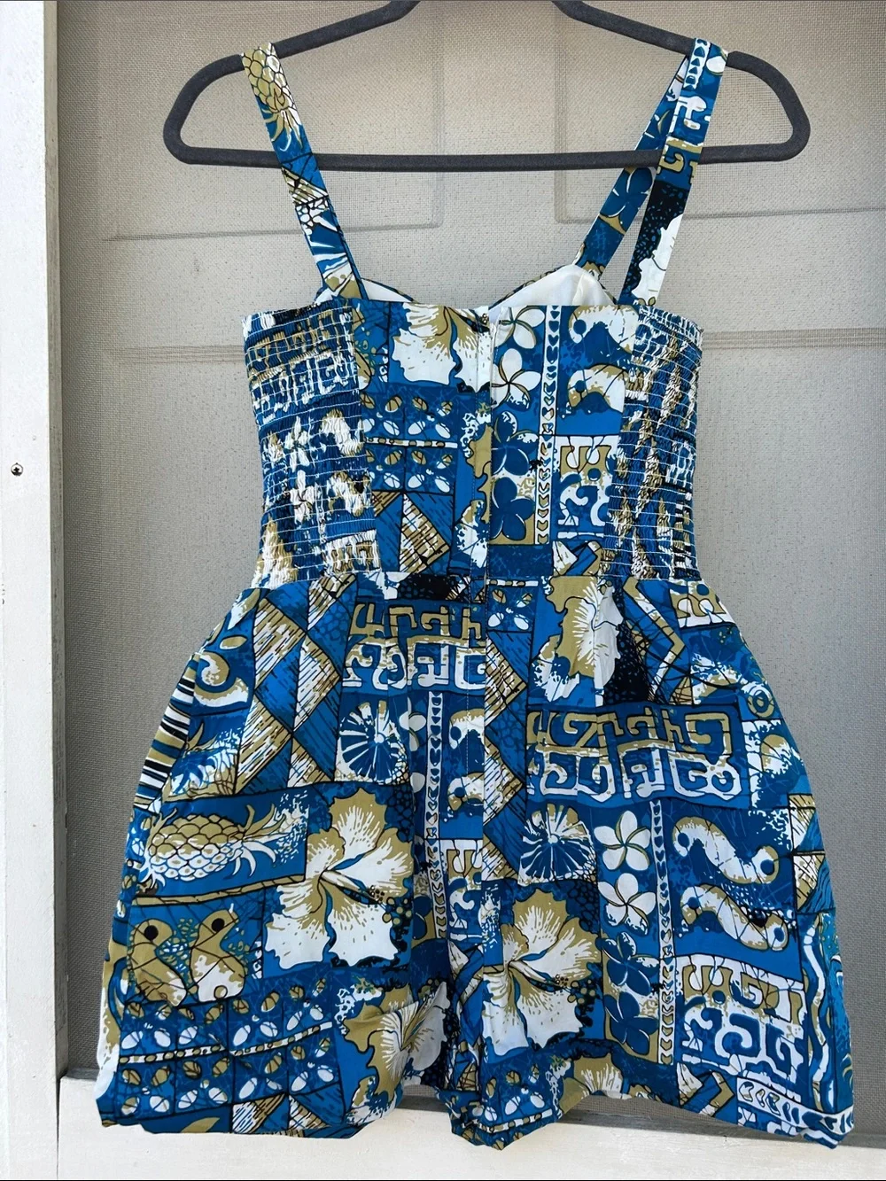 Blue Pineapple Print Piece Romper - Picture 8 of 8